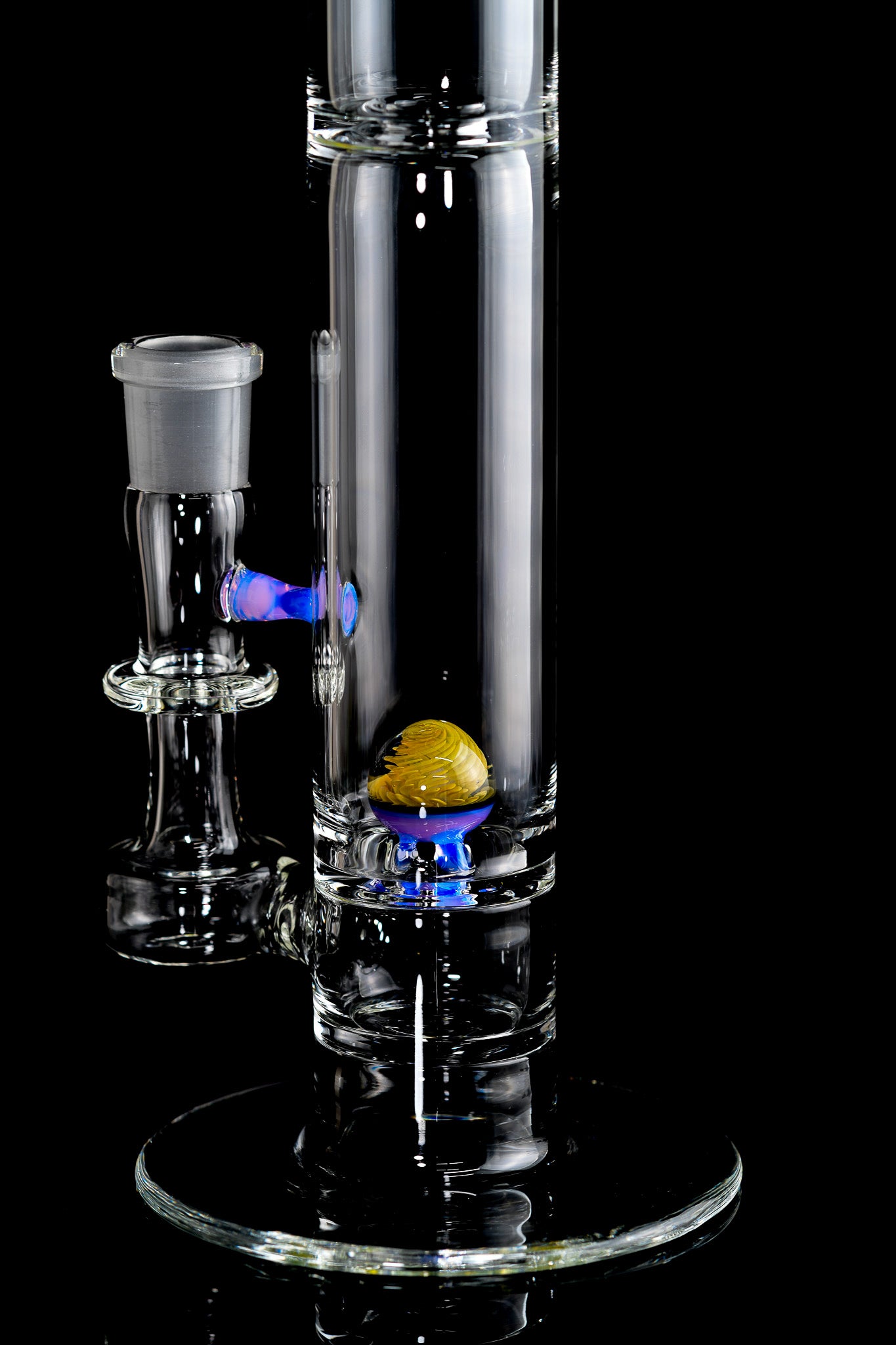 Discobox Glass - 18" Natty Tube w/Fumed Mouthpiece - 1