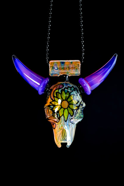 Windstar x Hicdog x Sleevie Wonder - Cow Skull Pendant