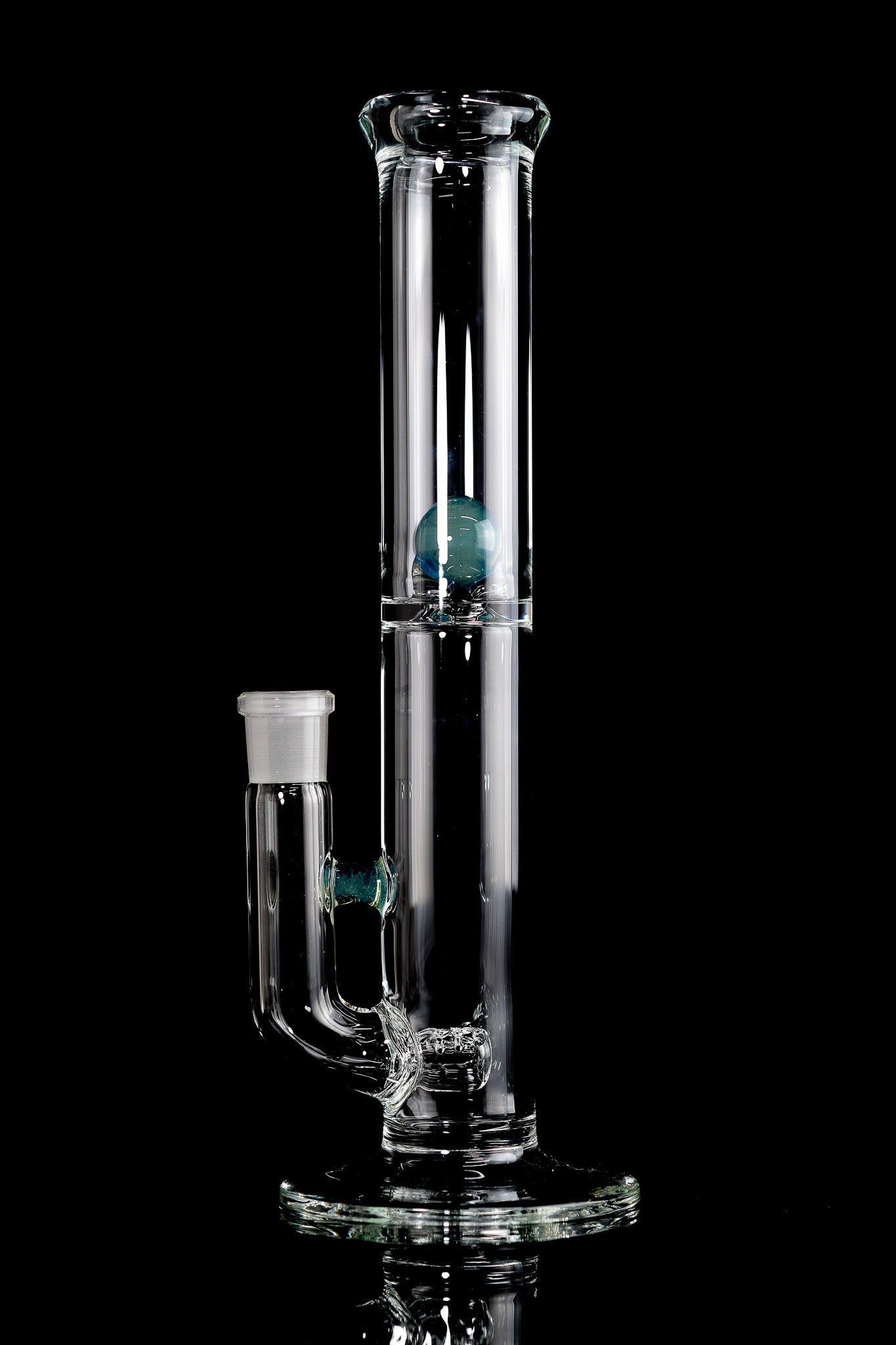 Green Belt Glass - Mini Inline W/ Marble Splash Guard - 8