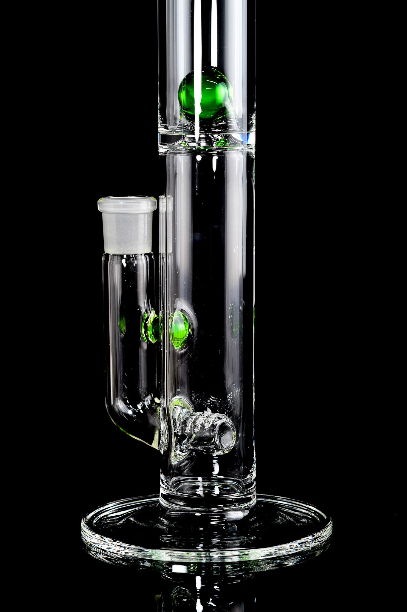 Green Belt Glass - Mini Inline W/ Marble Splash Guard - 1