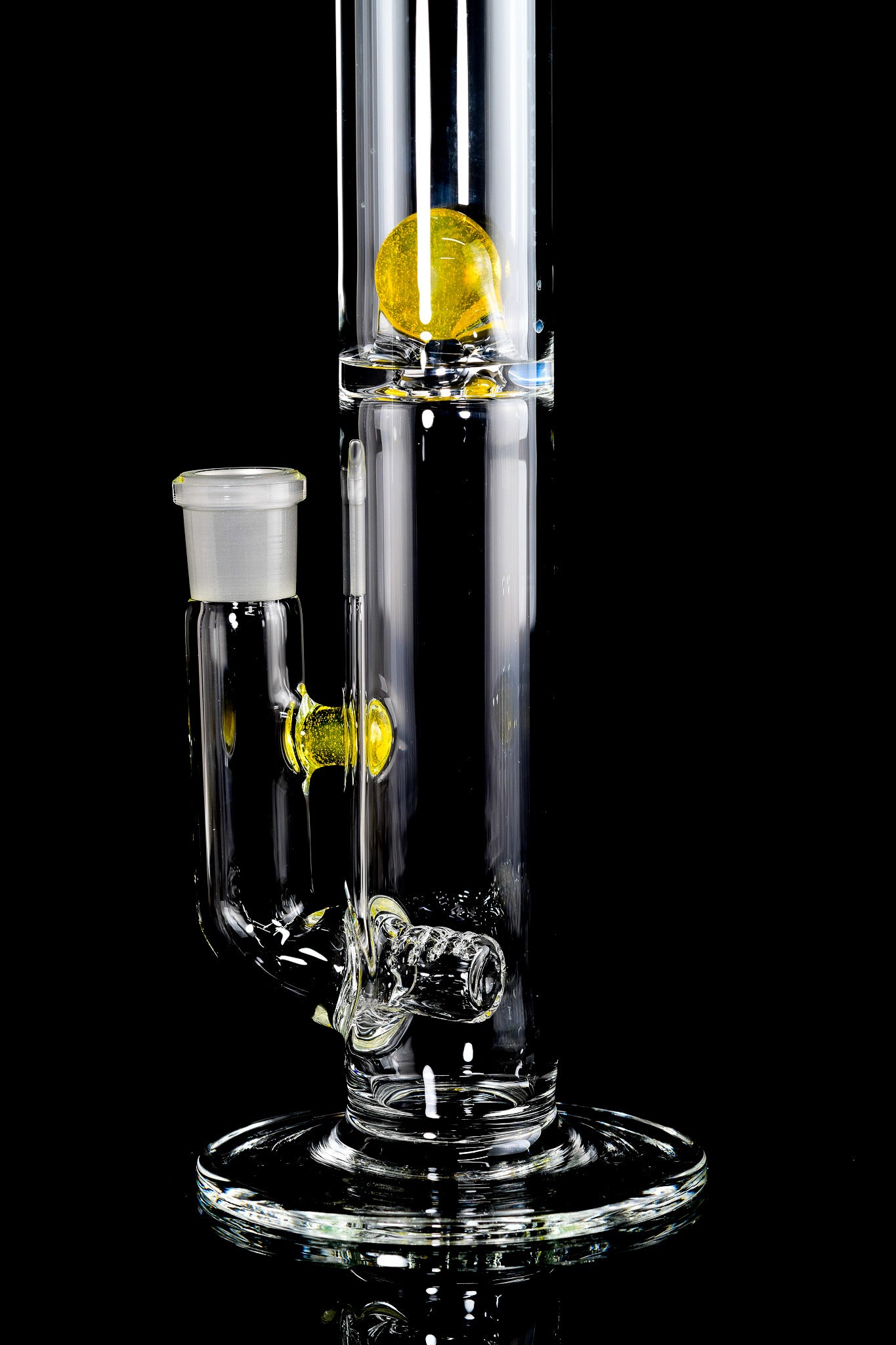 Green Belt Glass - Mini Inline W/ Marble Splash Guard - 5