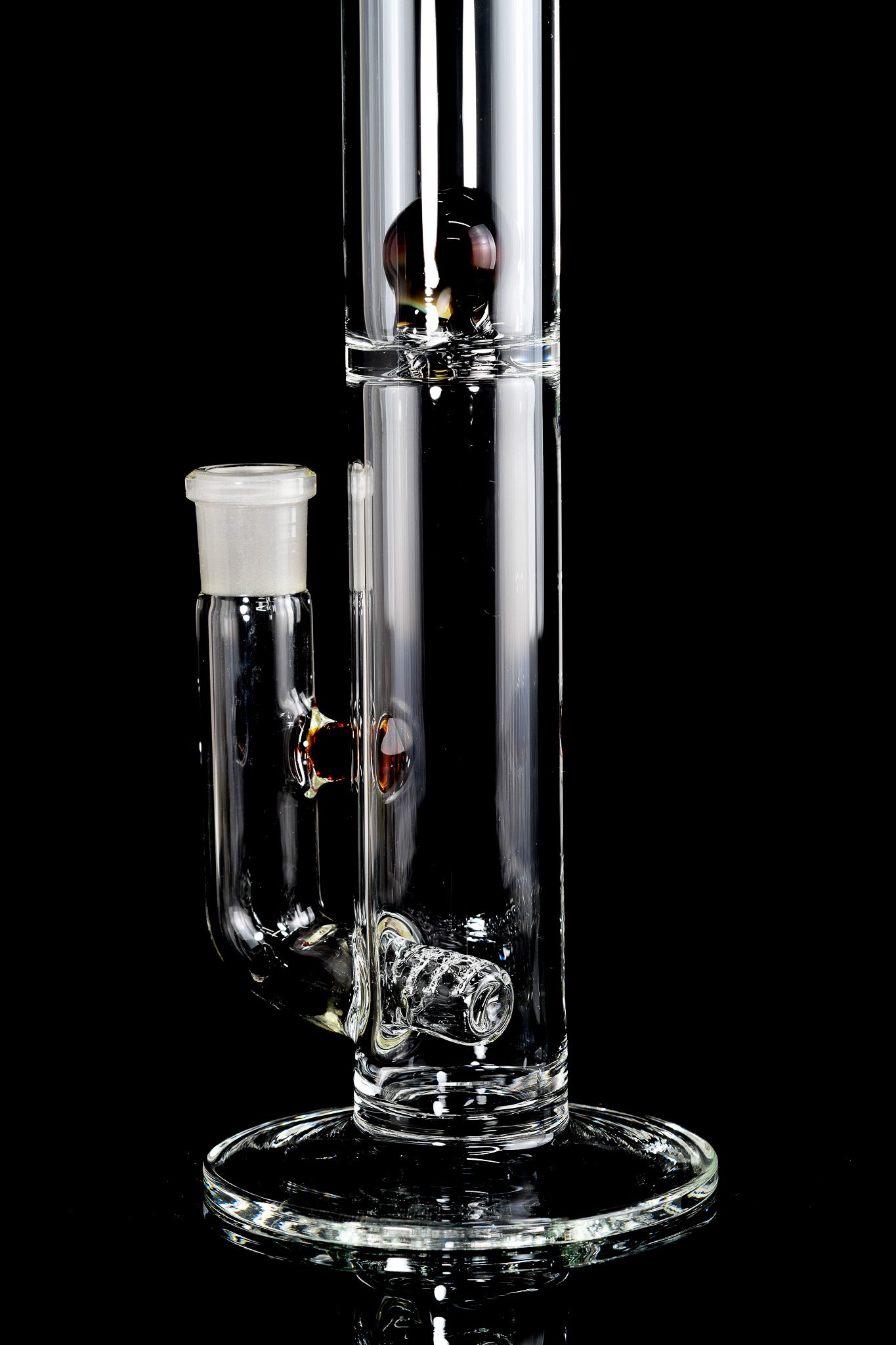 Green Belt Glass - Mini Inline W/ Marble Splash Guard - 7