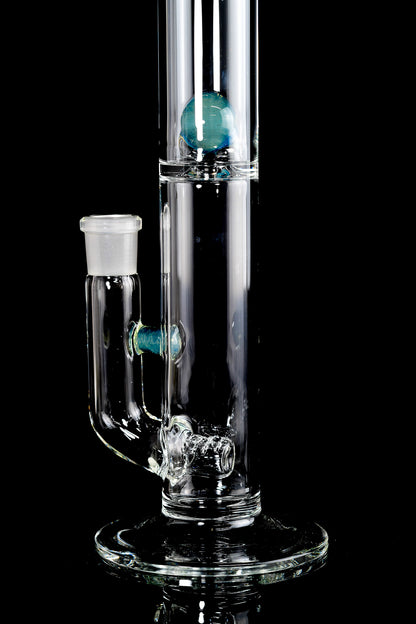 Green Belt Glass - Mini Inline W/ Marble Splash Guard - 8