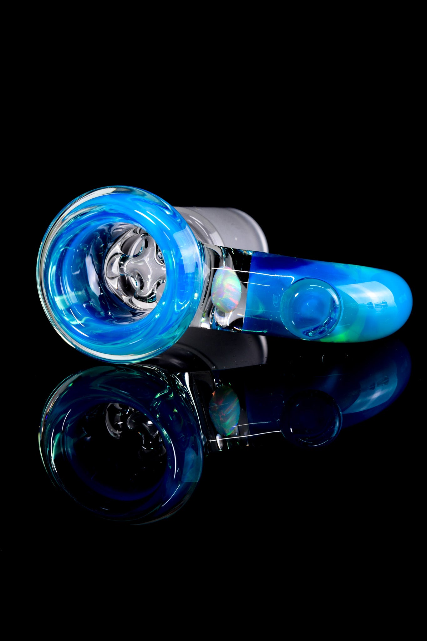 Jamms Glass - 18mm 4 Hole Single Colour Slide W/Opal - Meta Terrania