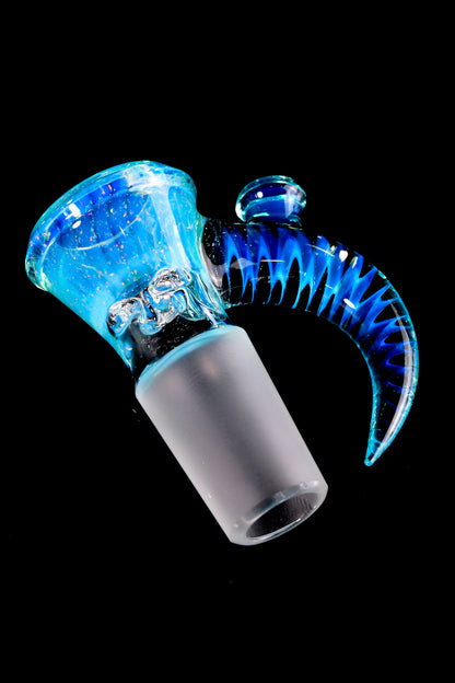 Jamms Glass - 18mm 4 Hole Crushed Opal Slide W/Cane Handle - Meta Terrania