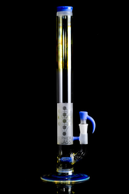 Sepher Glass - Full Accent Single Stem Straight Tube - 1