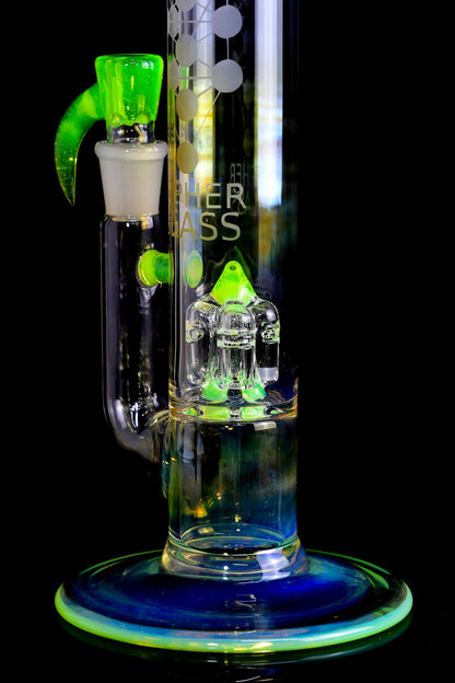 Sepher Glass - Full Accent Inv4 W/ Splash Gaurd - Green Slyme