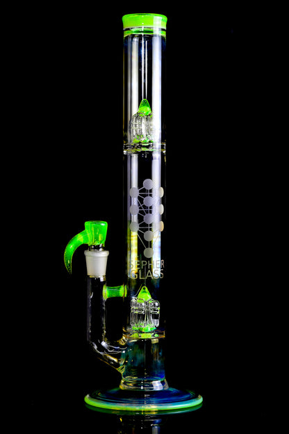 Sepher Glass - Full Accent Inv4 W/ Splash Gaurd - Green Slyme