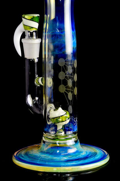 Sepher Glass - Full Accent Line Work Puck Straight Tube