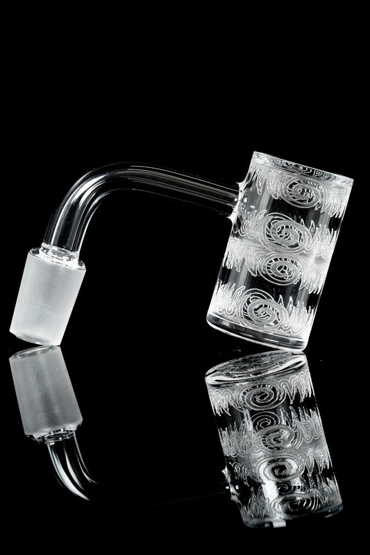 DCS Quartz - 25mm Quartz Banger - 14mm 90° - Custom Etch - 1