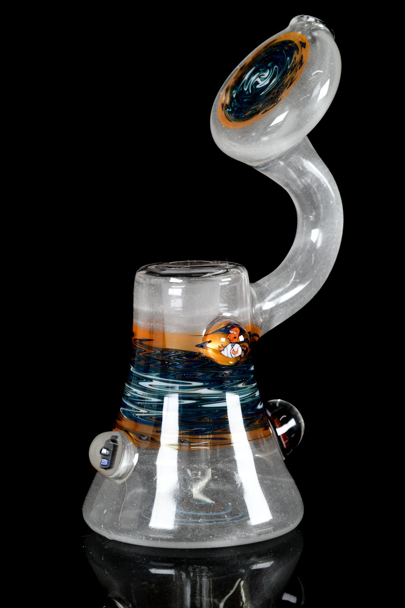 Keys Glass - 14mm Dewar Bubbler - White UV