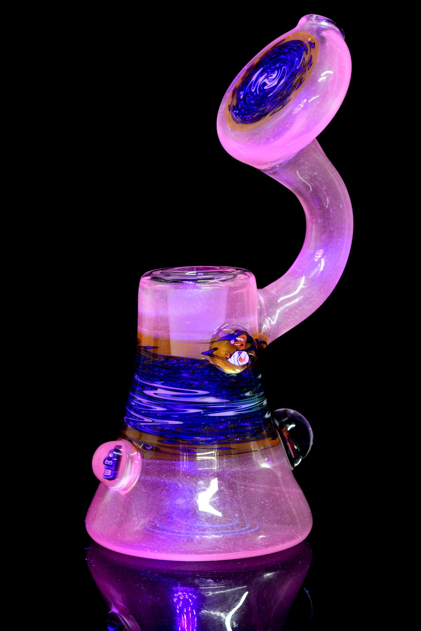 Keys Glass - 14mm Dewar Bubbler - White UV