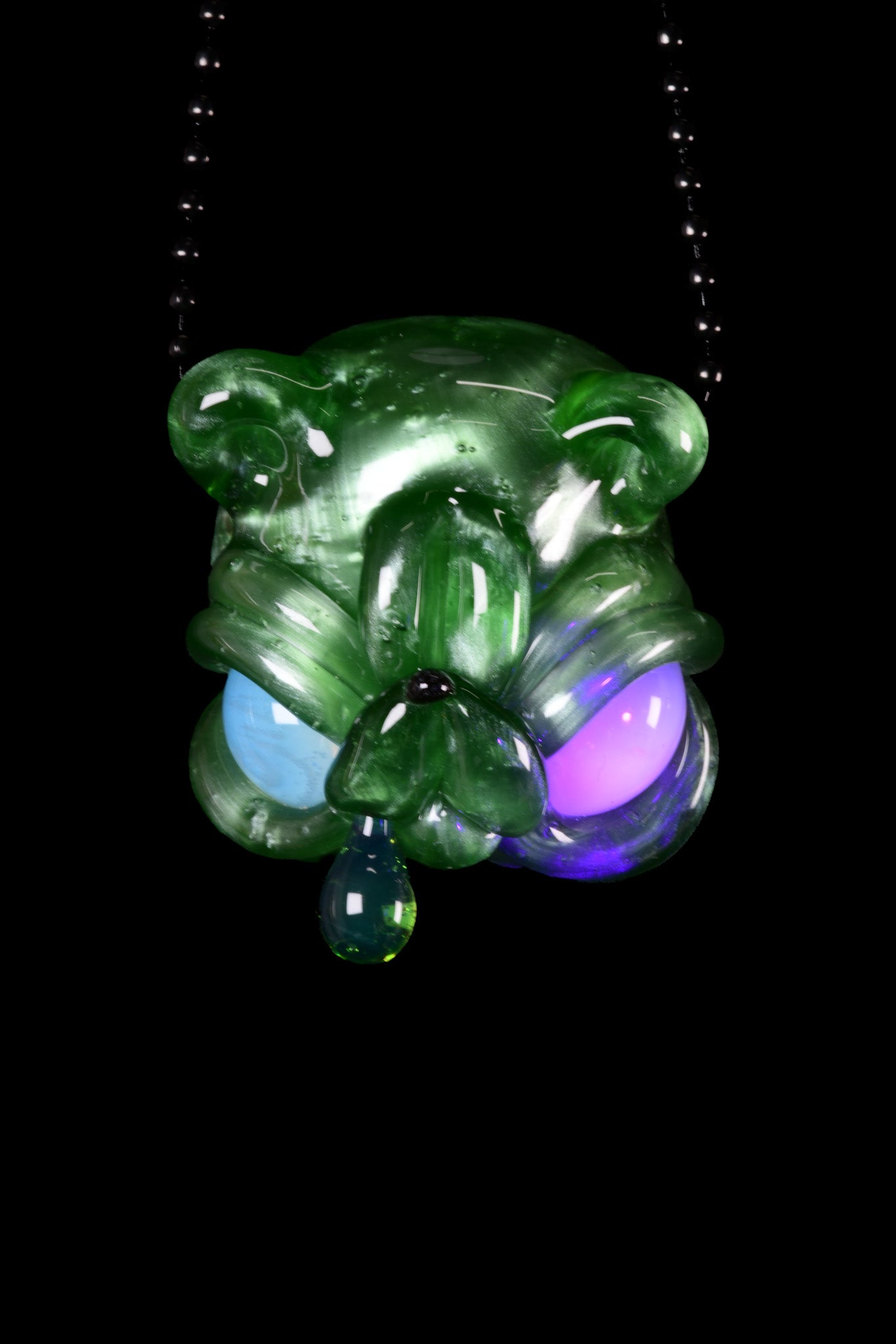 Castro Glass - Drippy Teddy Pendant - 2