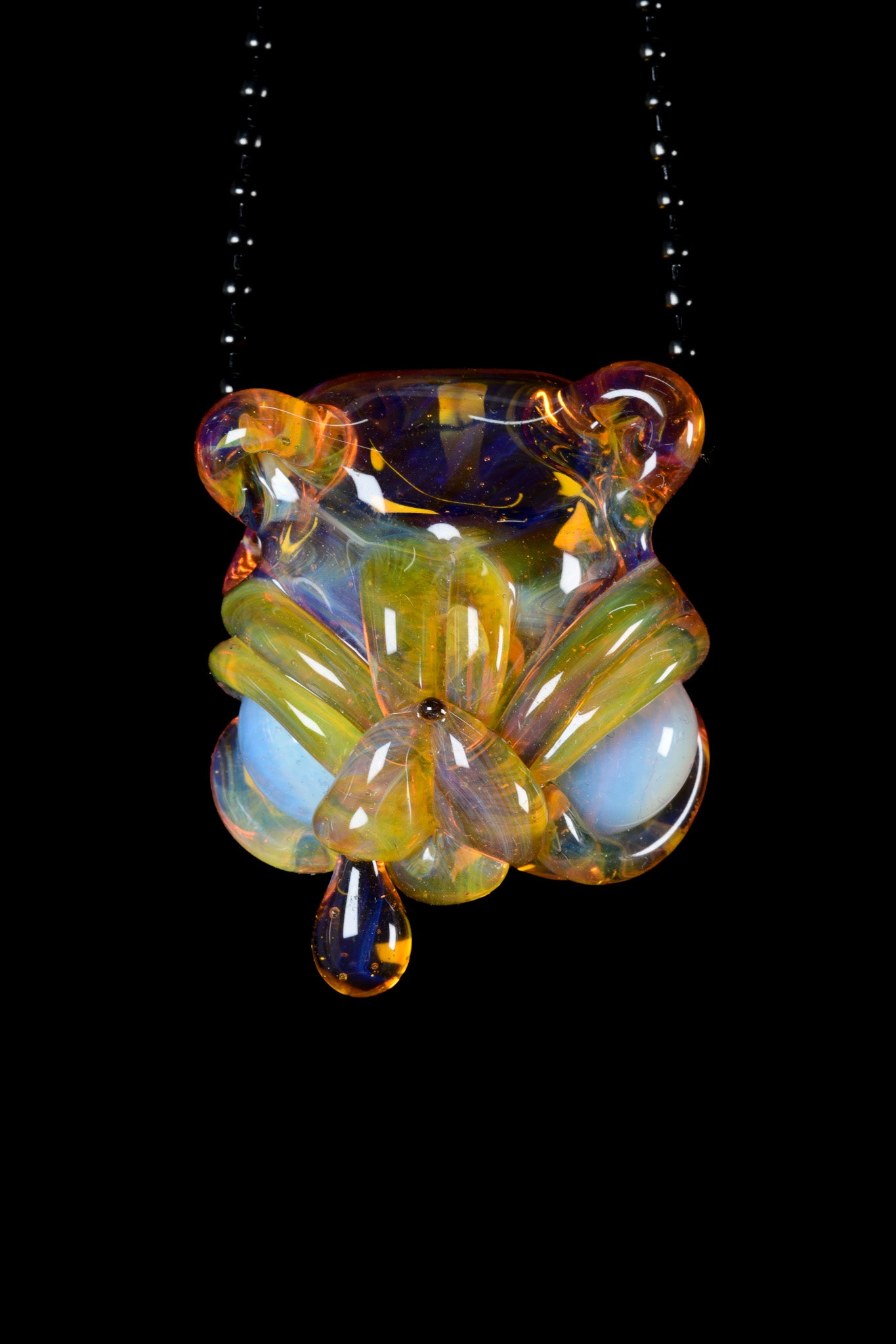 Castro Glass - Drippy Teddy Pendant - 3