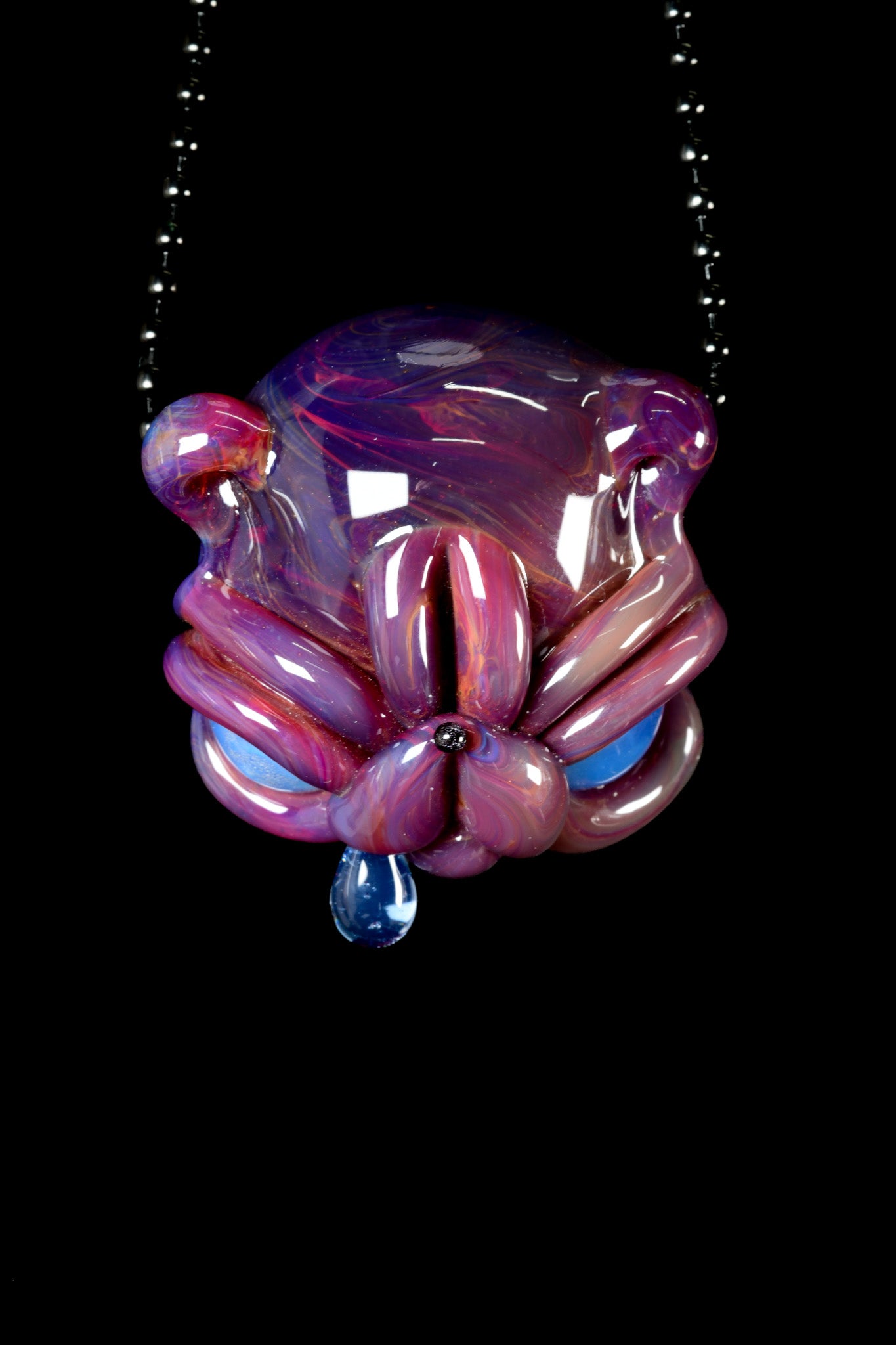 Castro Glass - Drippy Teddy Pendant - 4