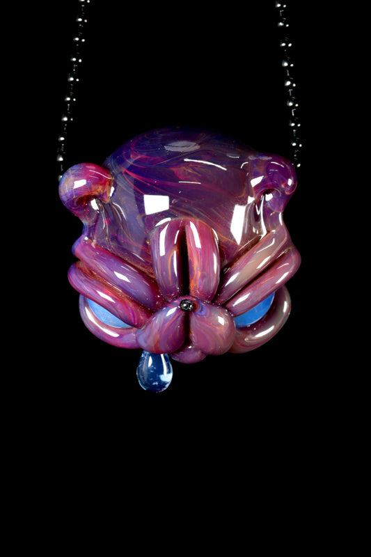 Castro Glass - Drippy Teddy Pendant - 4