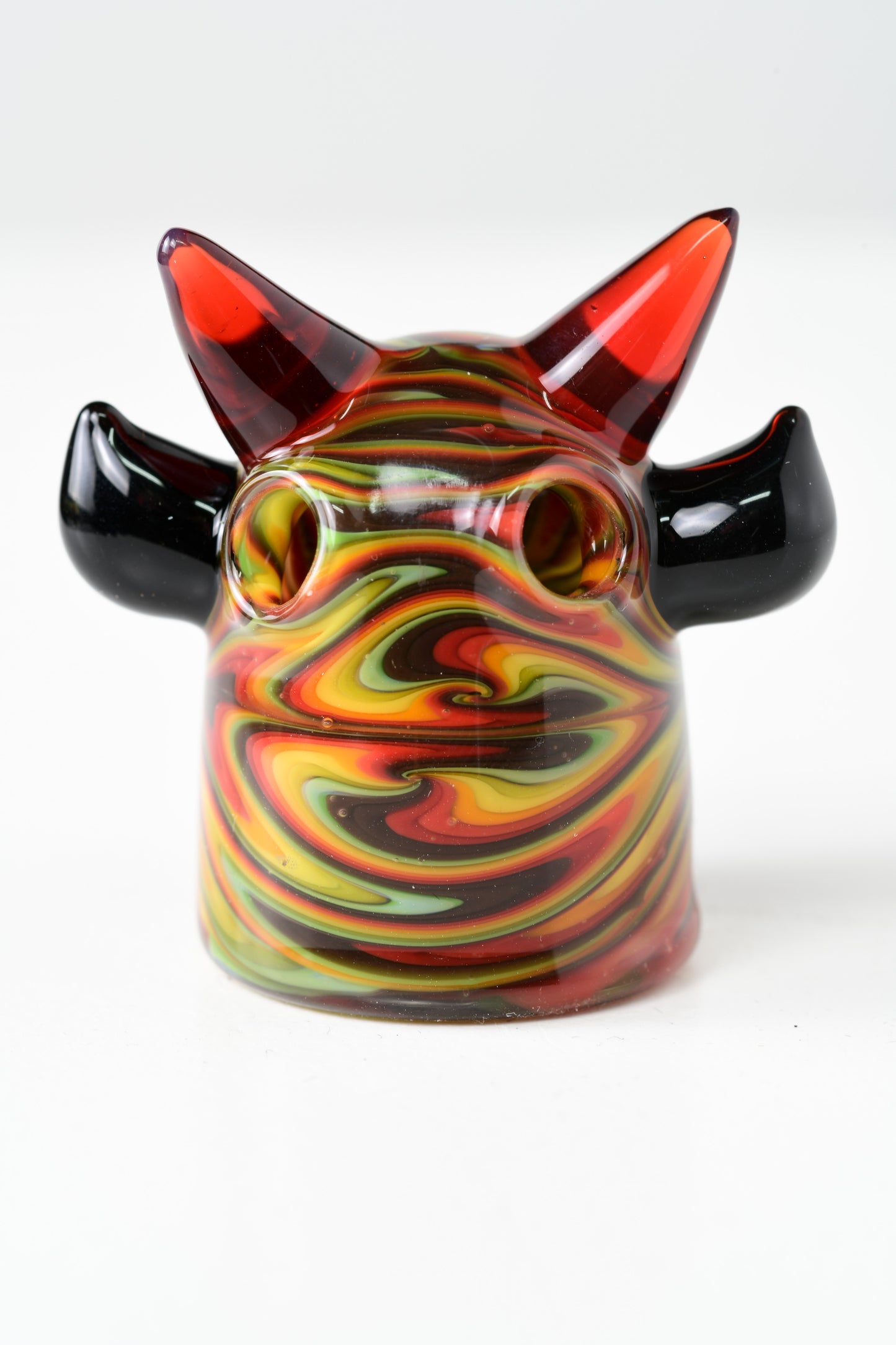 Rob Morrsion Glass - Worked Collab Bull Pendant - 3