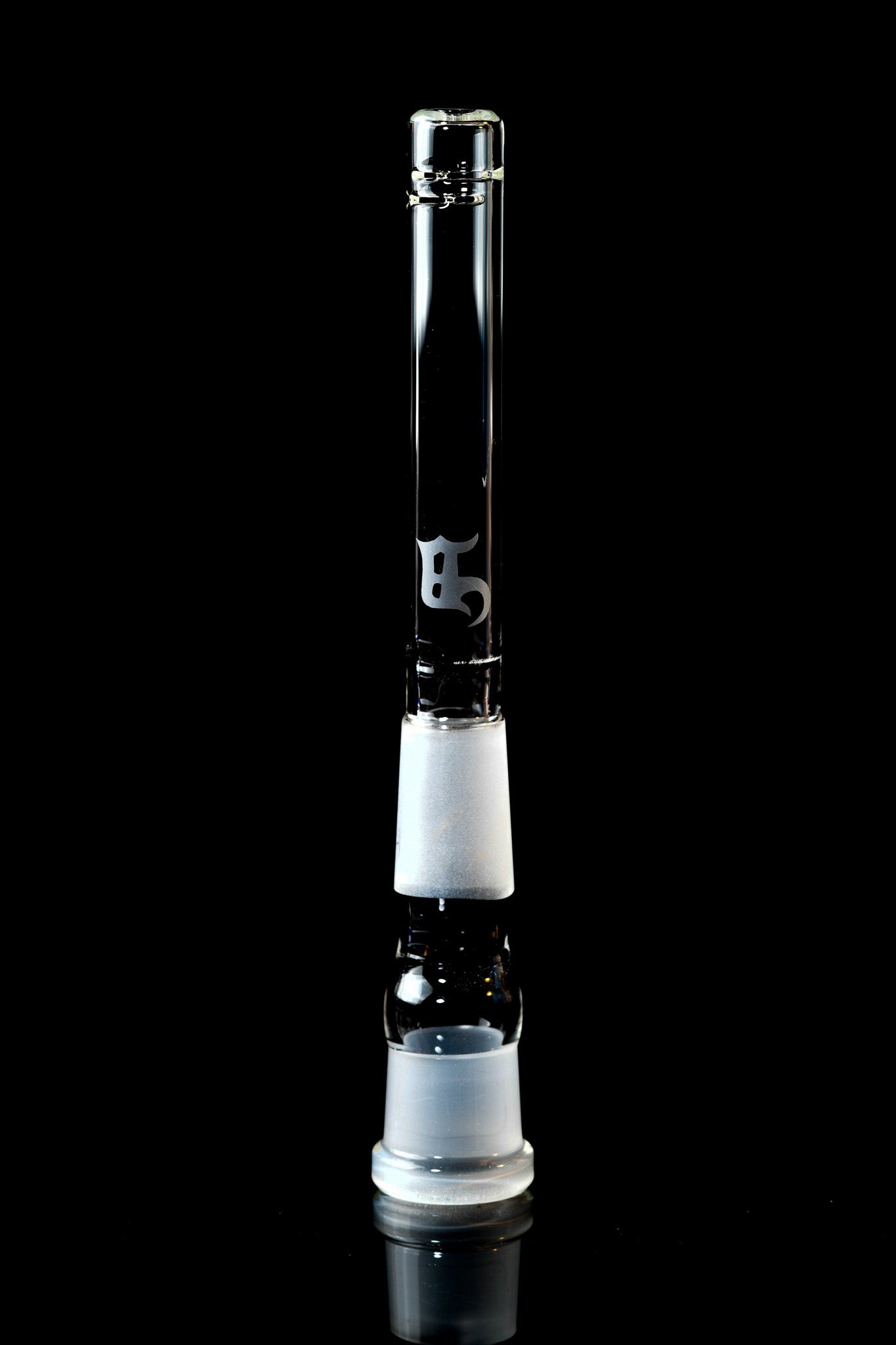 Duffy Glass - 18/18 Clear Halfcase Stem w/ Illuminati Grids - 2 - 4.75"