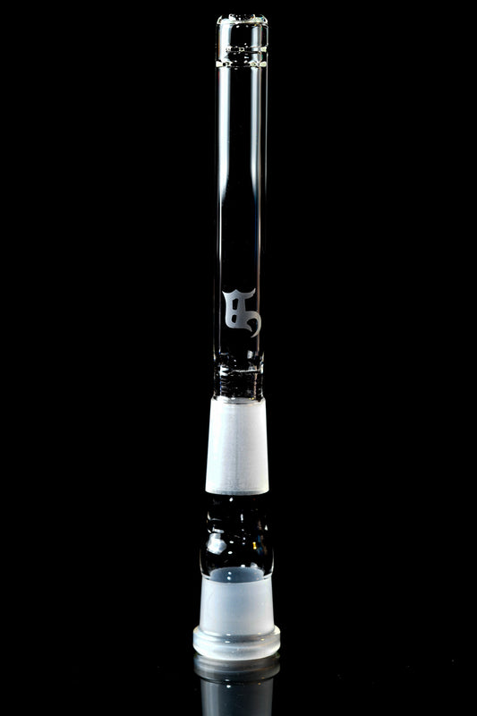 Duffy Glass - 18/18 Clear Halfcase Stem w/ Illuminati Grids - 5 - 5.5"