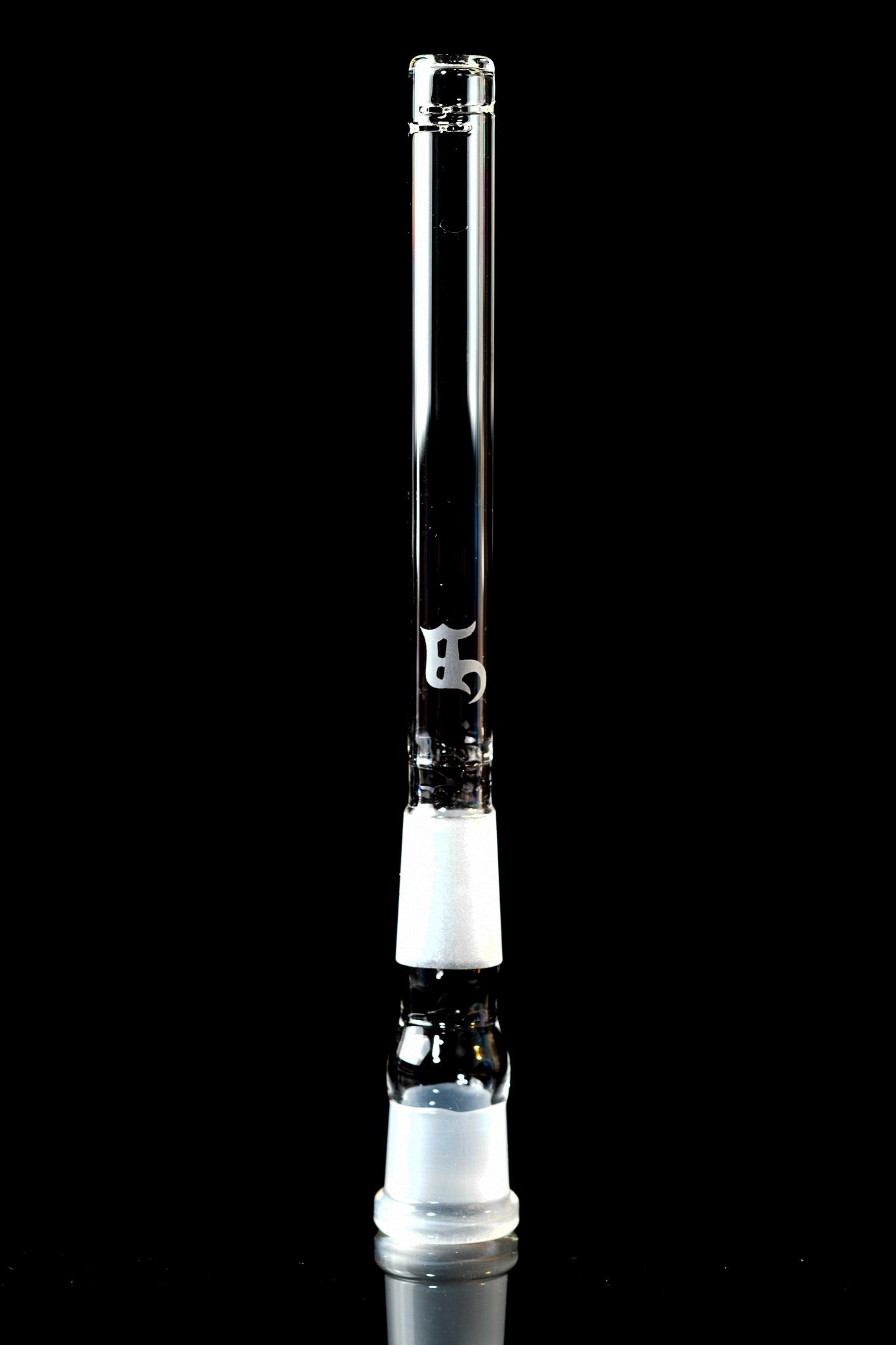 Duffy Glass - 18/18 Clear Halfcase Stem w/ Illuminati Grids - 8 - 6.25"