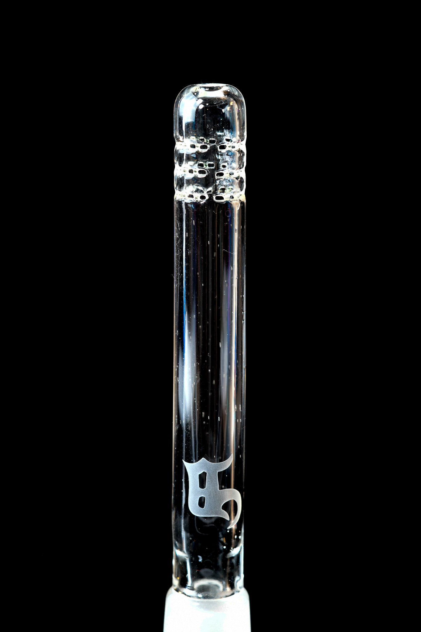 Duffy Glass - 18/14 Colour 360 Grid Stem - Lucy (uv) W/ Illuminati Grids - 5"