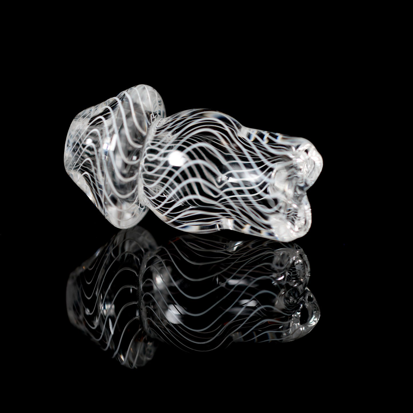 Dig Glassworks - 14mm Auto Spinner White Linework