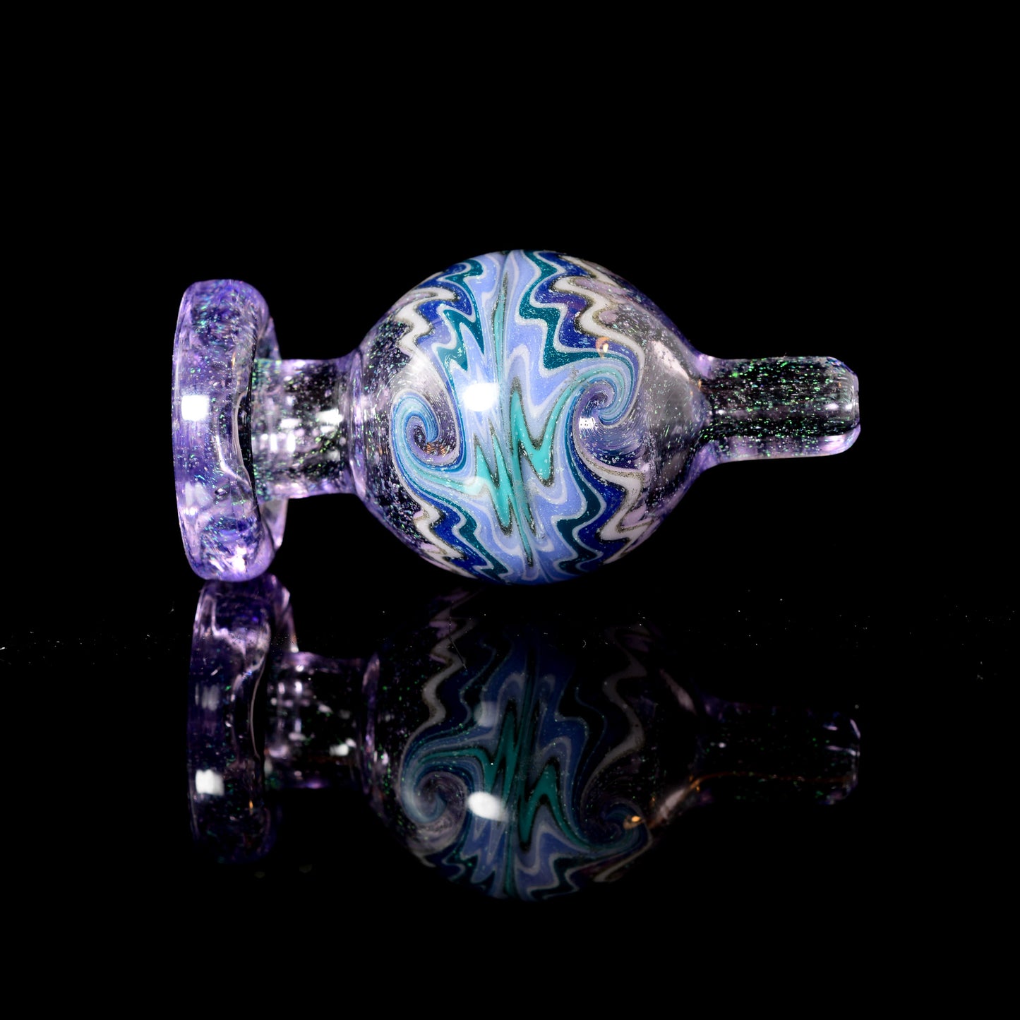 Al Gore - 10mm Dichro Bubbler W/ Matching Bubble Cap