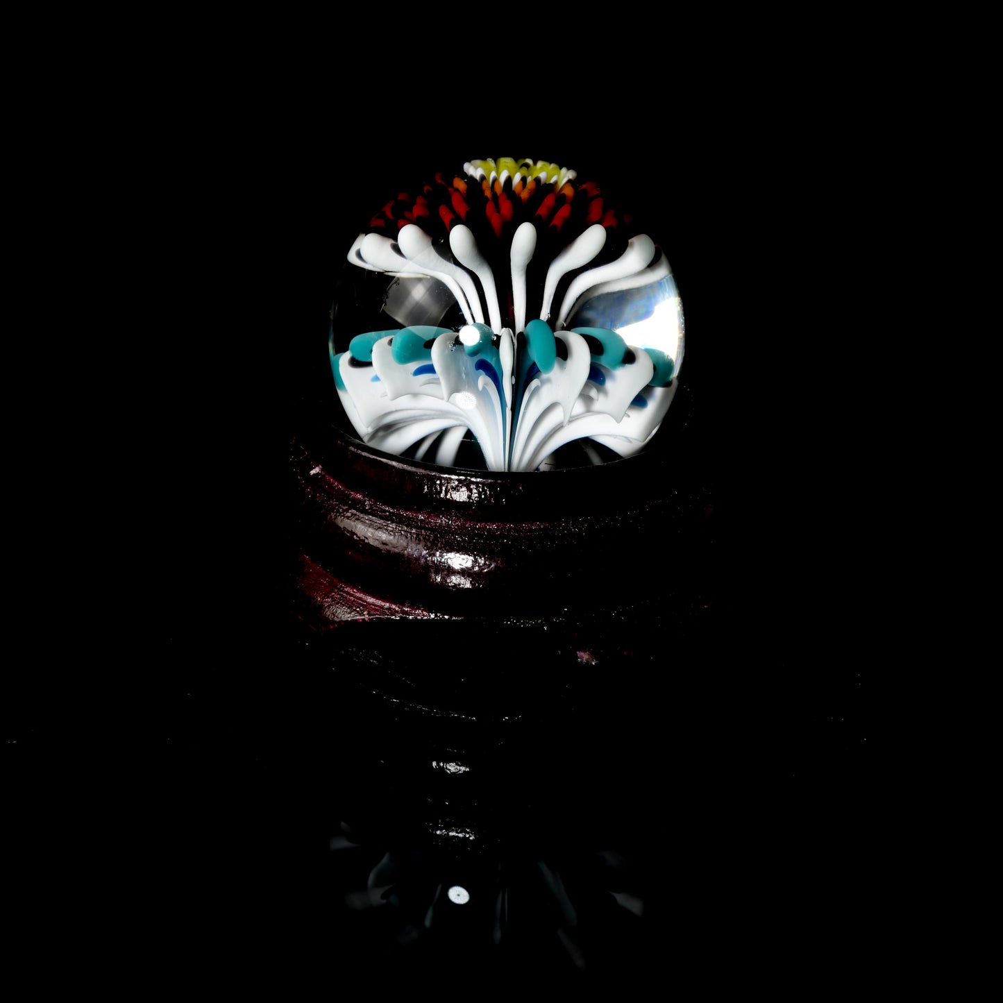 Steve H Glass - Implosion Flower Marble