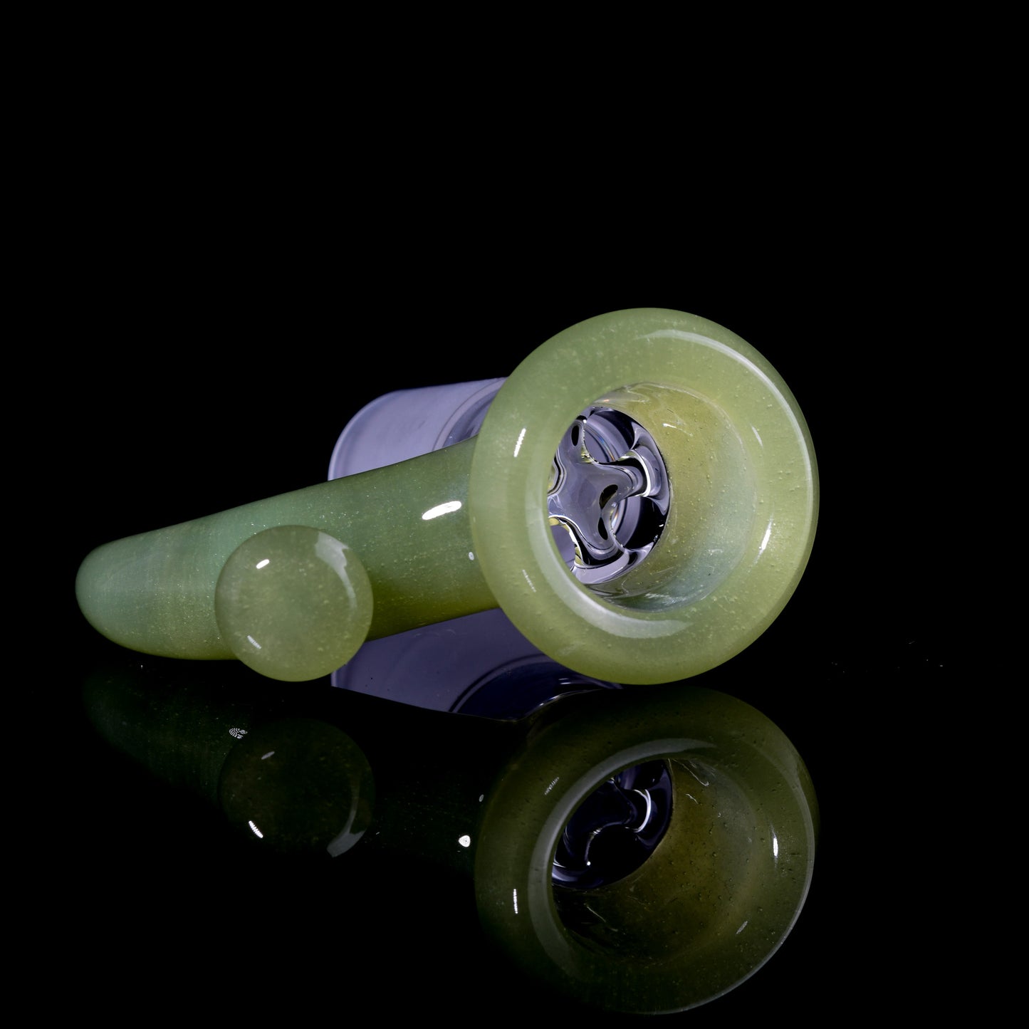 Jamms Glass - 18mm 4 Hole Single Colour Slide - Hulk Satin (CFL)