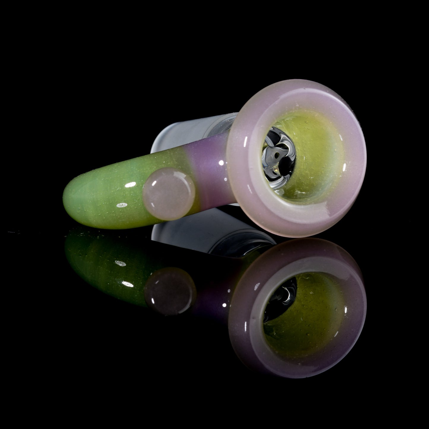 Jamms Glass - 18mm 4 Hole Two Tone Slide - Hulk Satin/Barbie Satin (CFL)