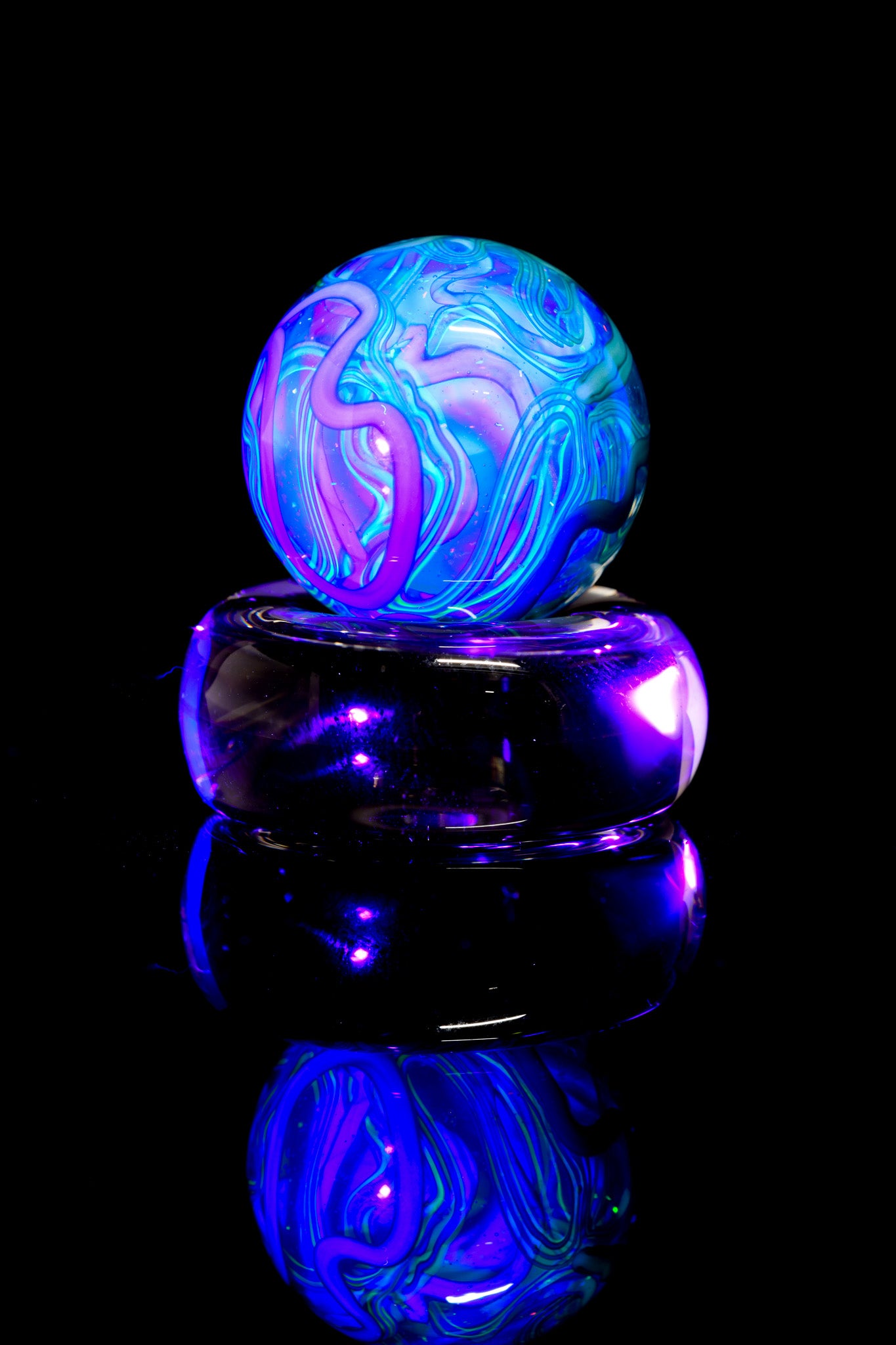 Scomo Glass - Scribble Tech Marble W/ Opal - 3