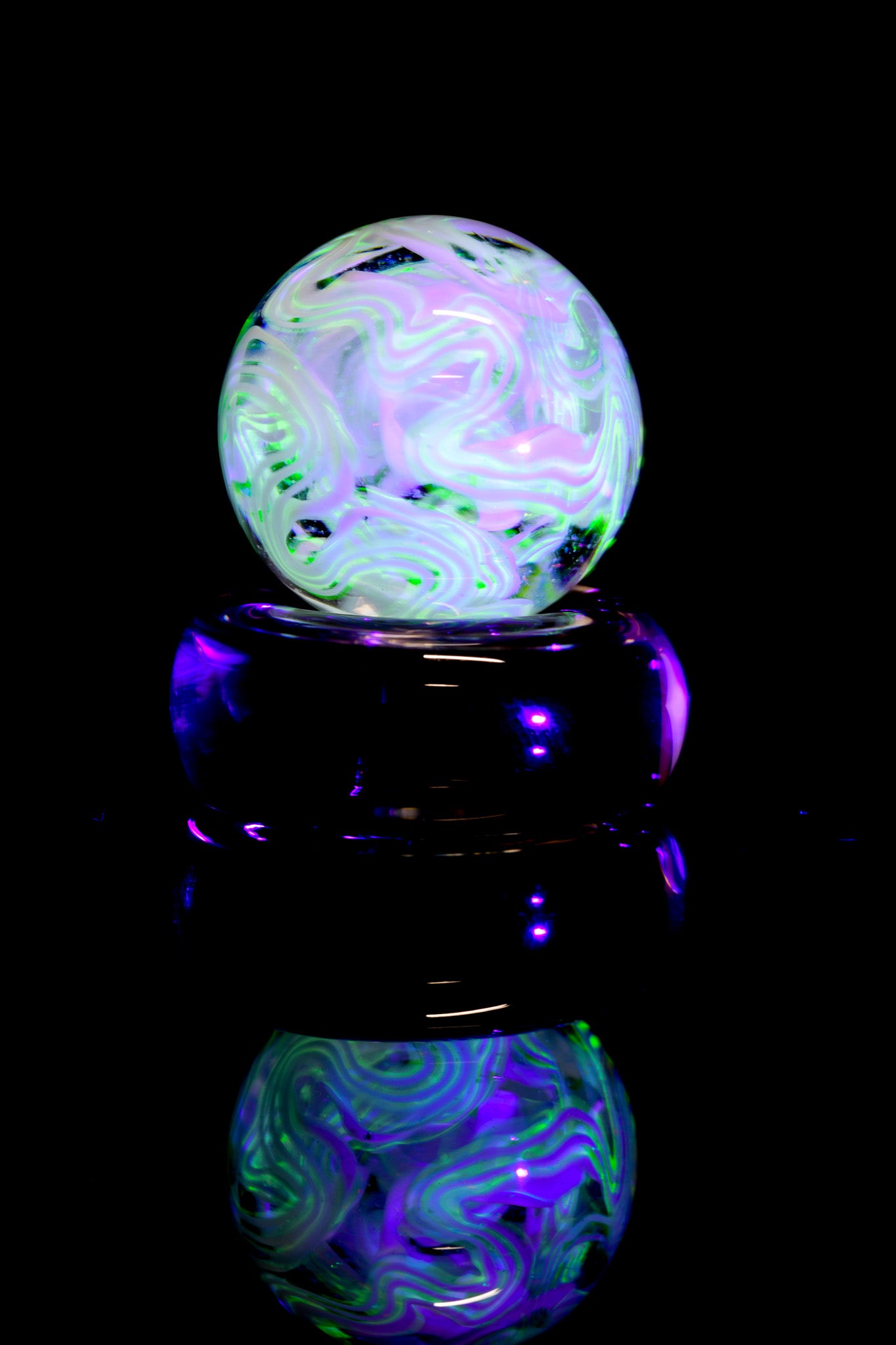 Scomo Glass - Scribble Tech Marble W/ Opal - 2