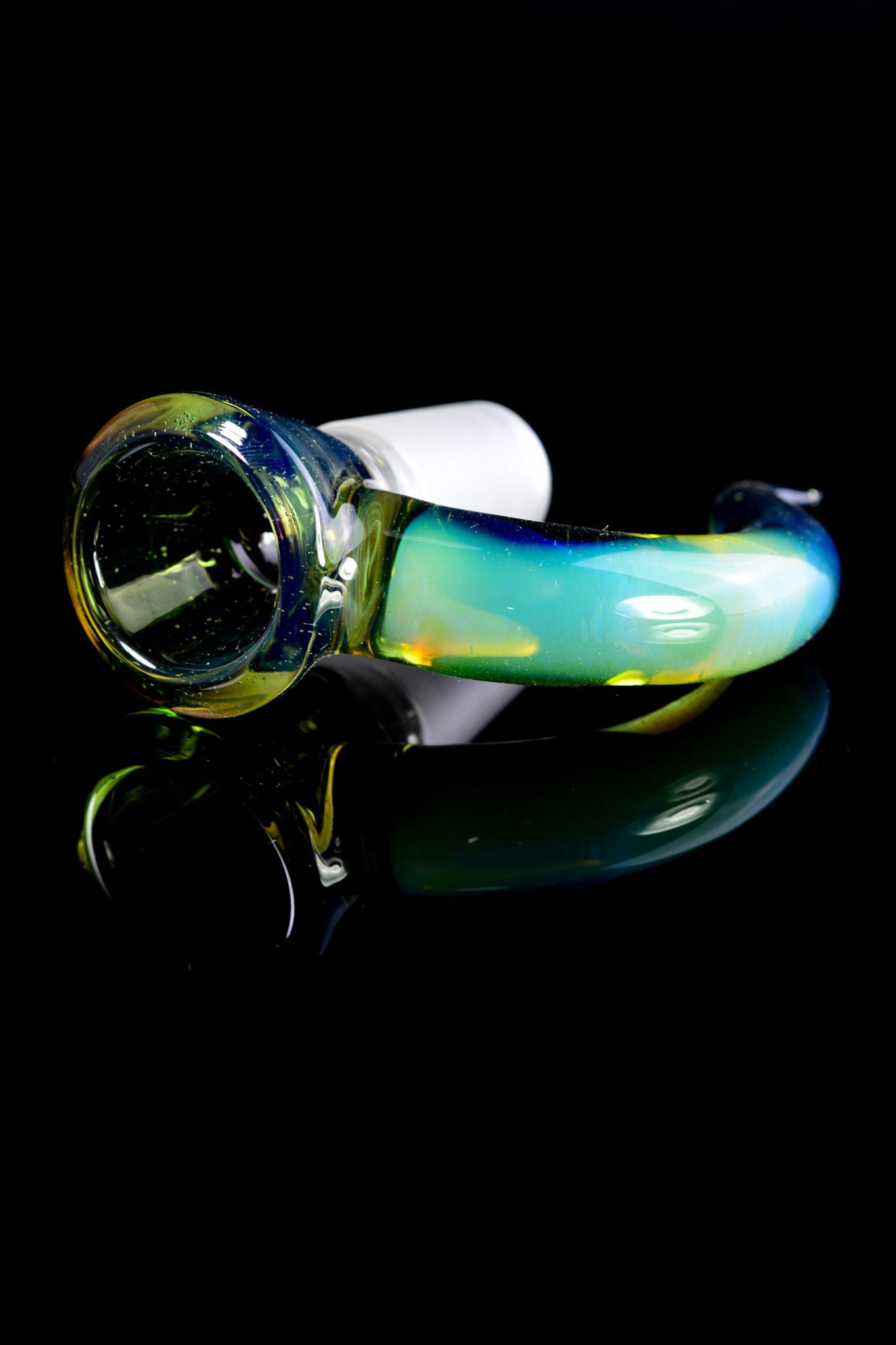 Asu Glass - 18mm 4 Hole Horn Slide - Mermaid Lagoon