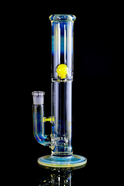 Green Belt Glass- Fumed Mini Inline W/ Marble Splash Guard - 3