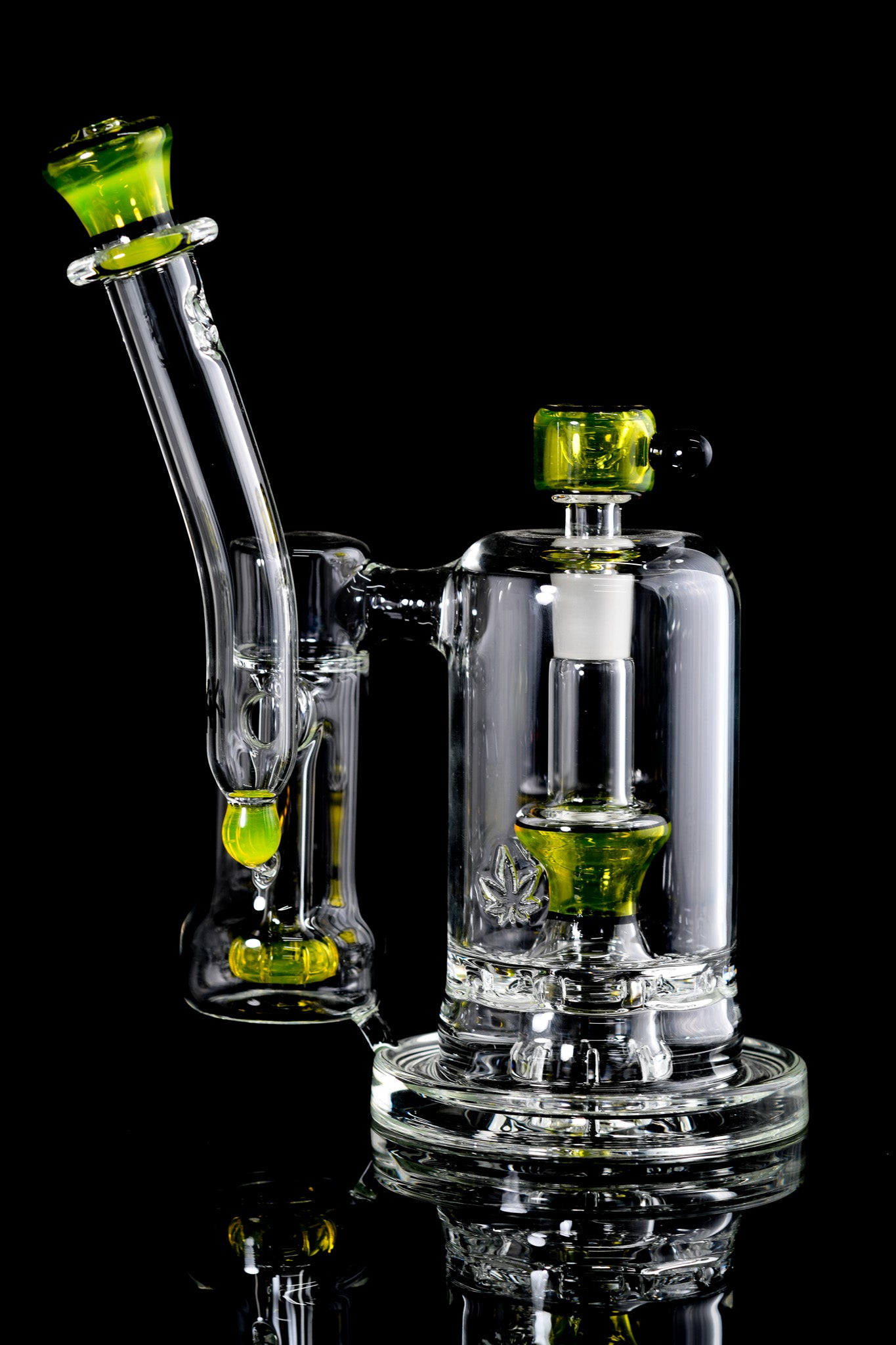 Sluworth Glass - 14mm Double Bubbler - 2