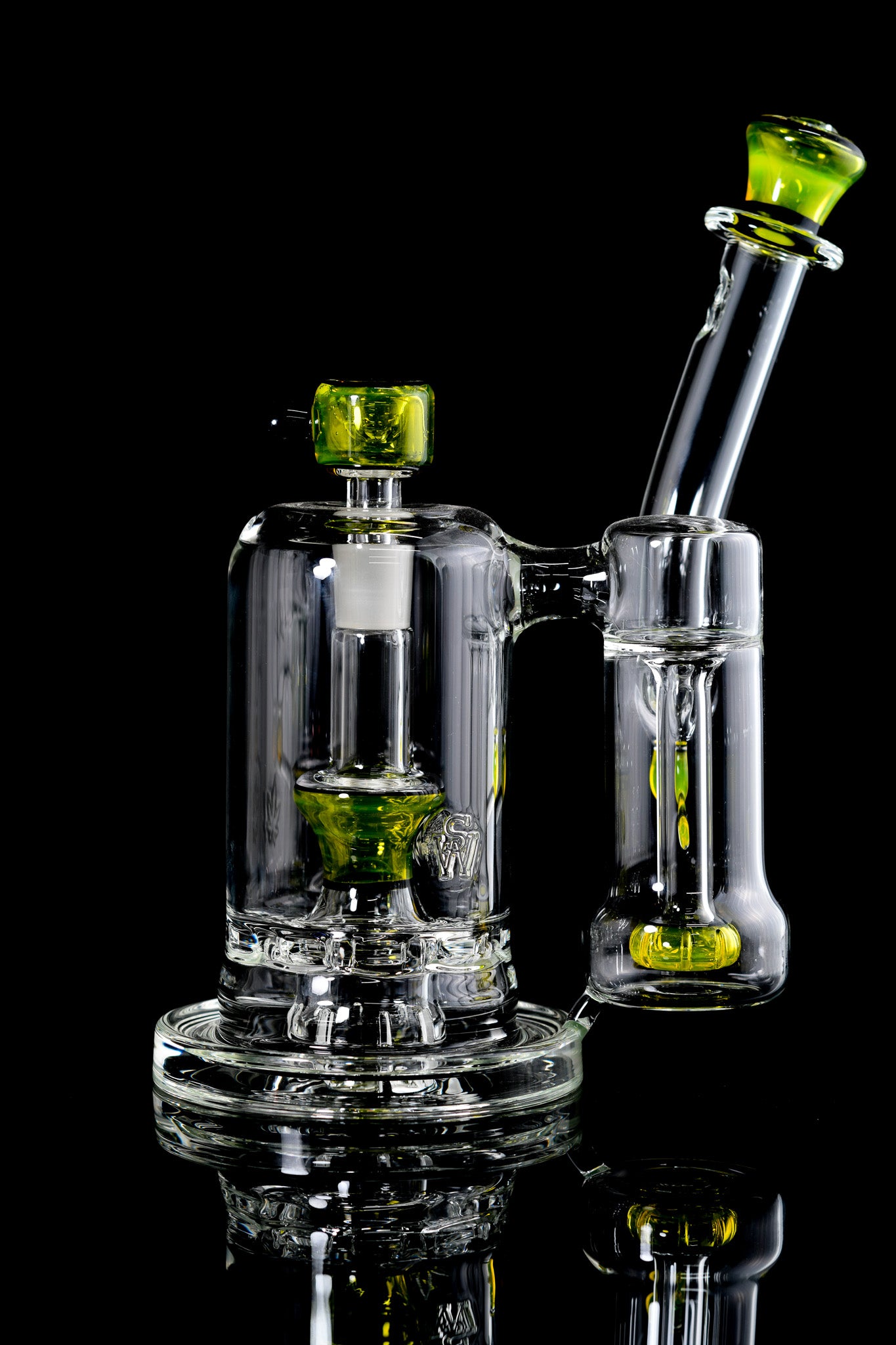 Sluworth Glass - 14mm Double Bubbler - 2