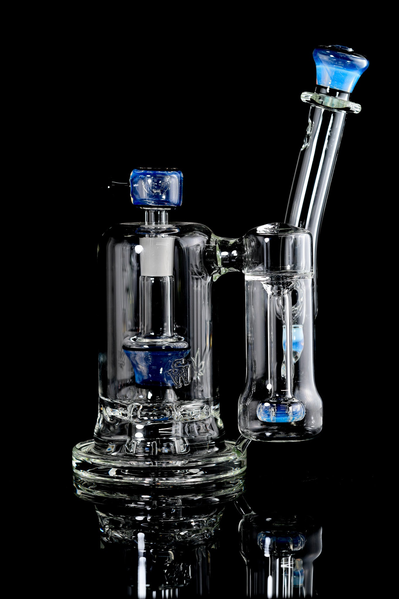 Sluworth Glass - 14mm Double Bubbler - 1