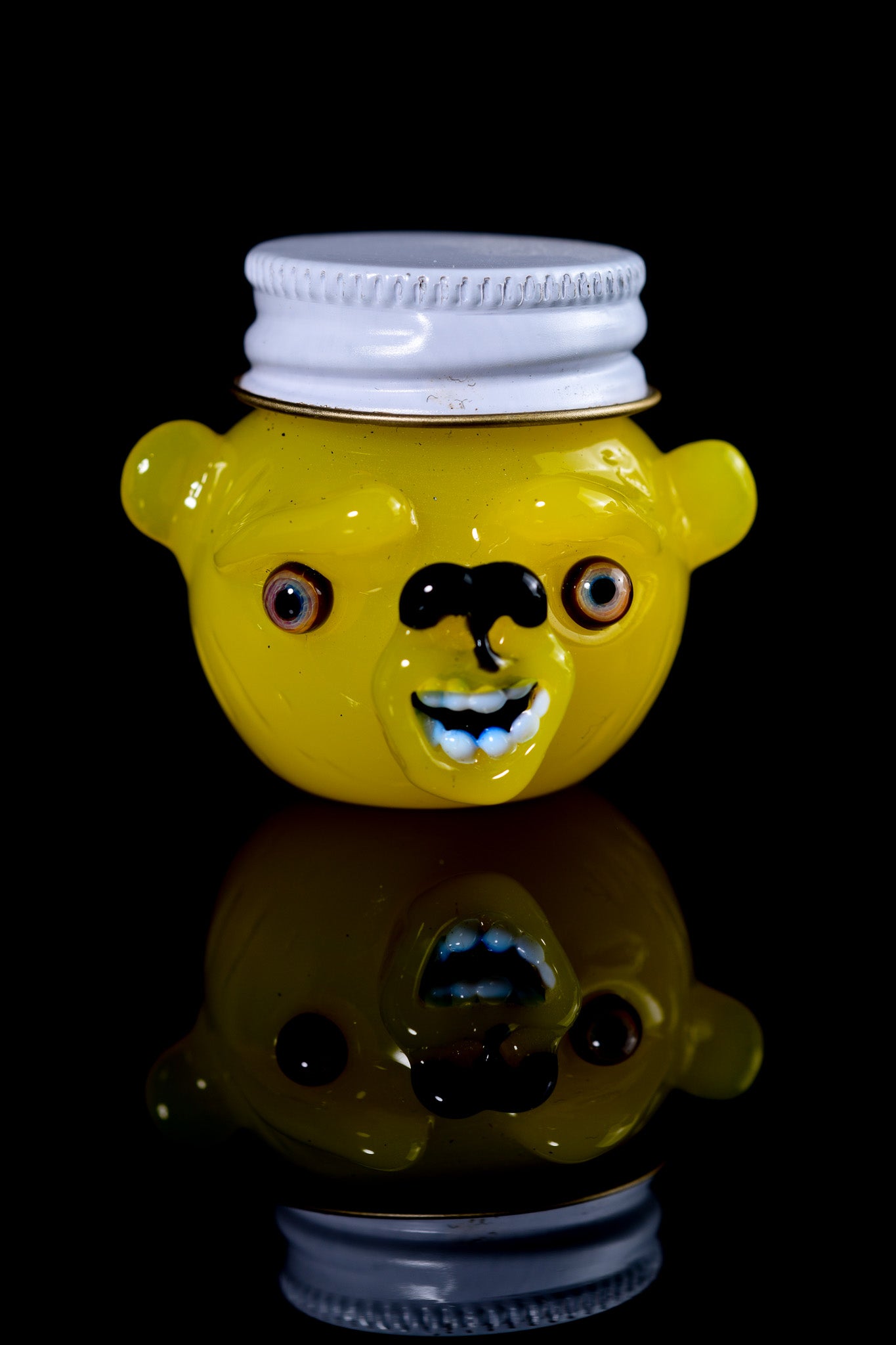 Obe Glass - Yellow Bear Honey Jar