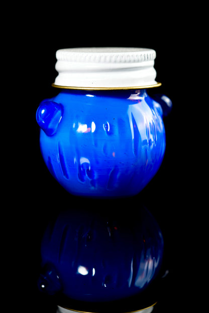 Obe Glass - Blue Bear Honey Jar