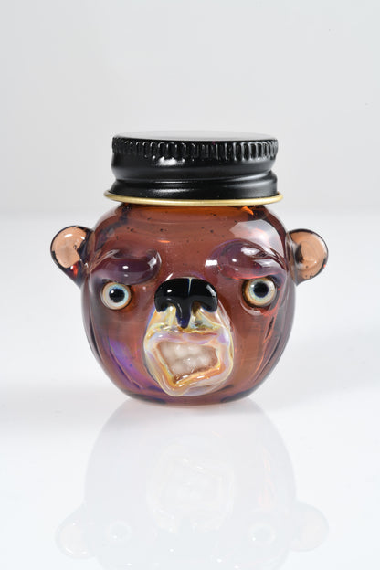 Obe Glass - Brown Bear Honey Jar