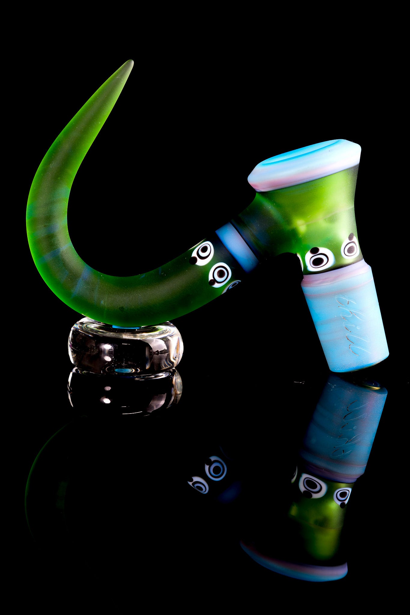 Thill Glassworks - Dot Stack & Green 18mm 4 Hole Full Work Slide