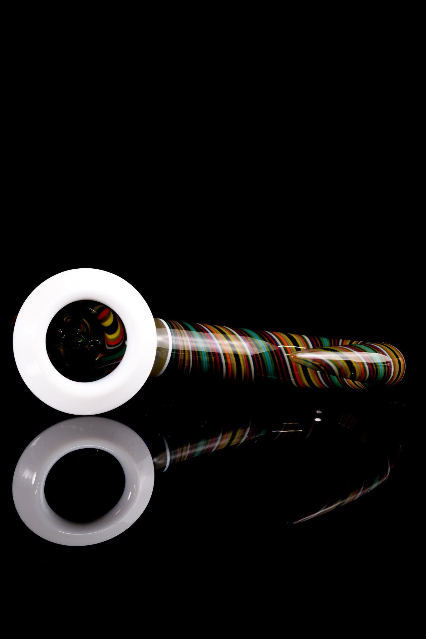 Thill Glassworks - Rainbow Wigwag Line Work 18mm 4 Hole Full Work Slide