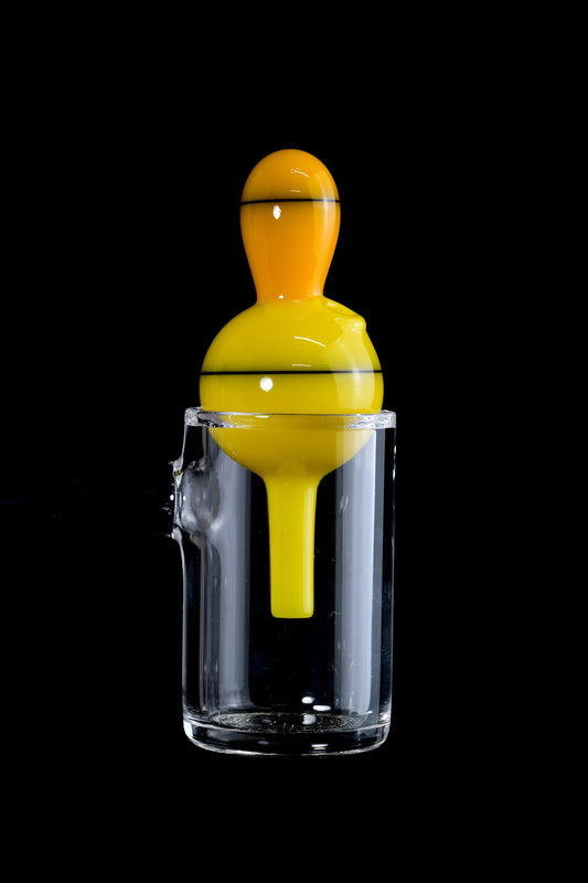 Dig Glassworks - Bubble Cap - Cad Yellow x Jet Black