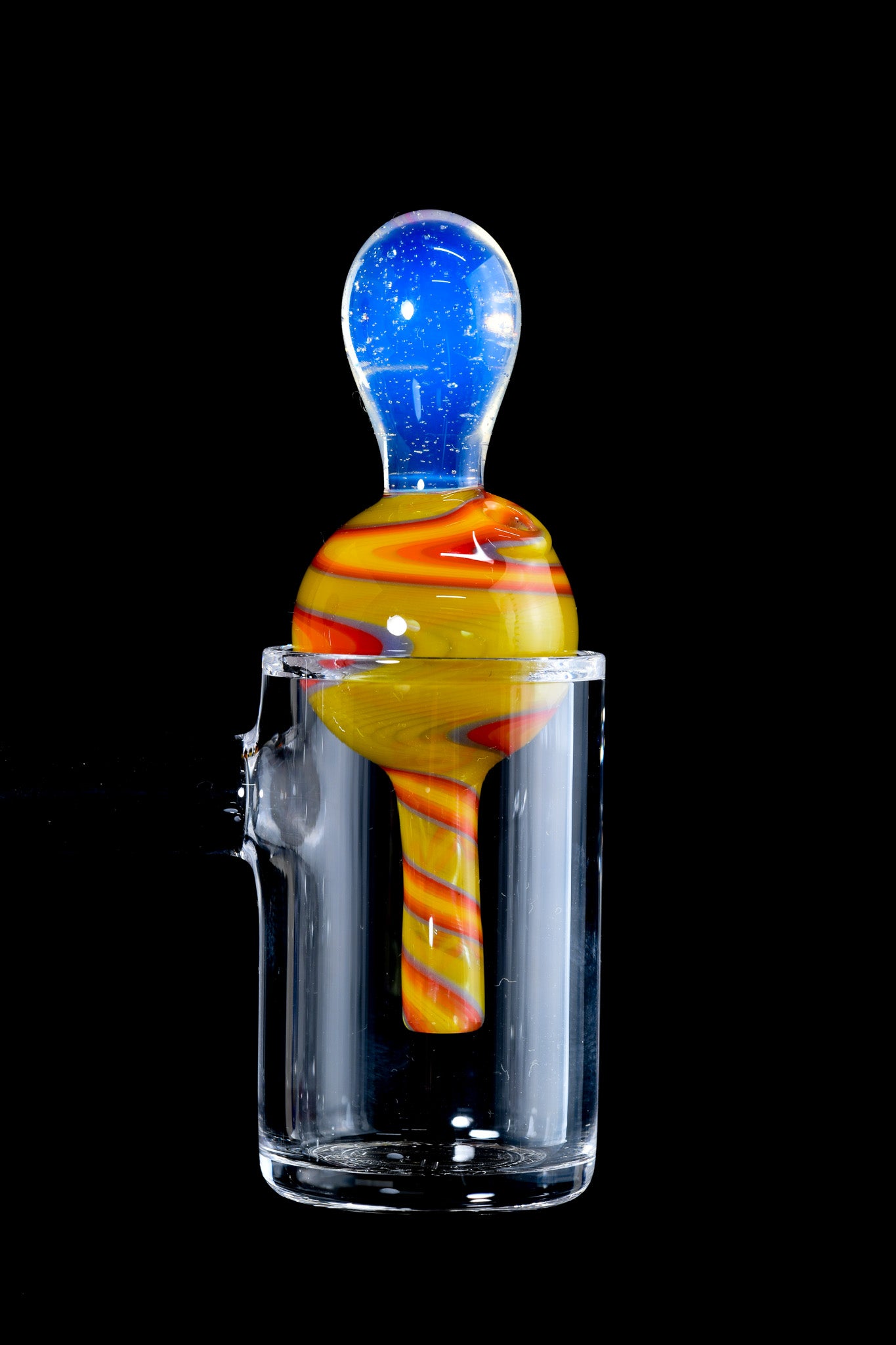 Dig Glassworks - Bubble Cap - Roswell Fire Wig Wag x Ghost