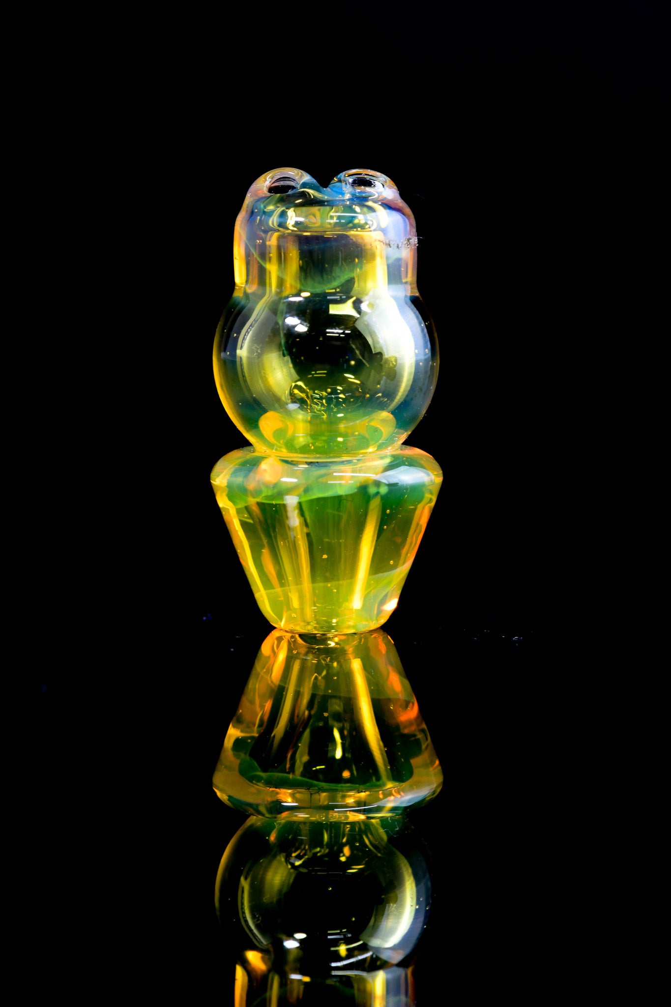 Dig Glassworks - E-Rig Auto Spinner Cap - NS Yellow