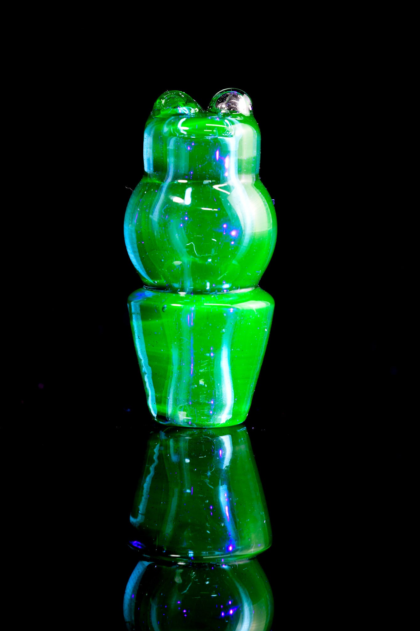 Dig Glassworks - E-Rig Auto Spinner Cap - Dayglow Sparkle