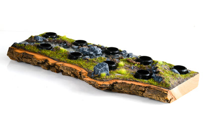 Oaken Anvil - 18mm 9 Hole Live Edge Diorama Bowl Stand - Highland Creek