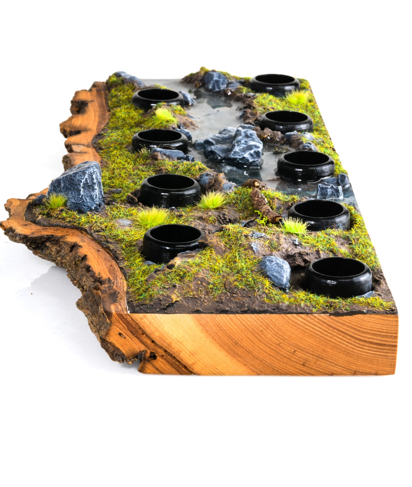 Oaken Anvil - 18mm 9 Hole Live Edge Diorama Bowl Stand - Highland Creek