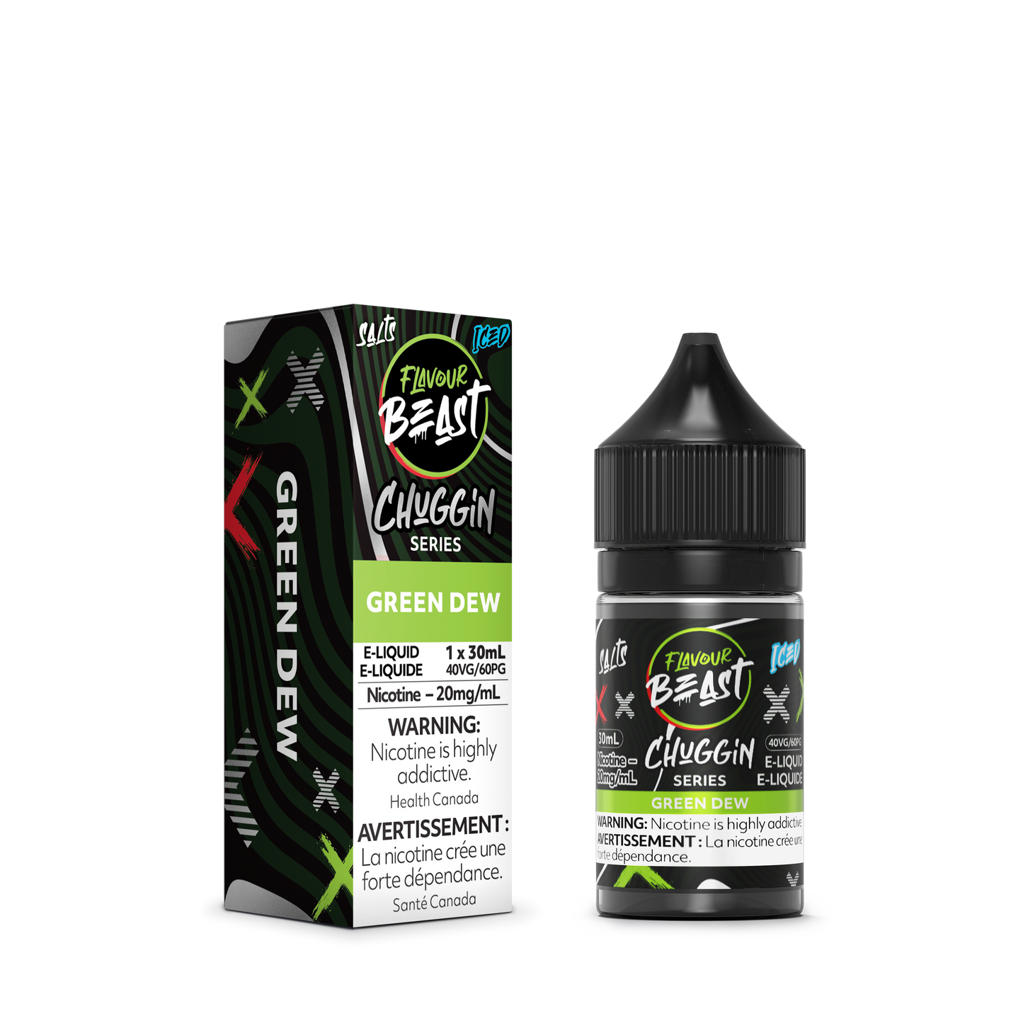 Flavour Beast E-Liquid - Chuggin Green Dew