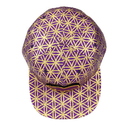 Grassroots - Removable Bear Flower of Life Royal Snapback Hat